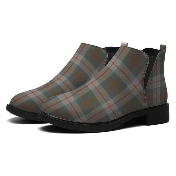Cranston Weathered Tartan Flat Ankle Boots