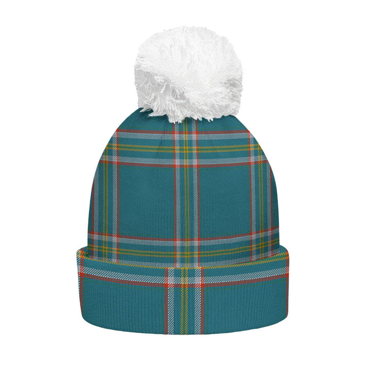 Crichton (Creighton) Ancient Clan Badge Tartan Bobble Beanie Hat