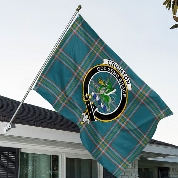 Crichton (Creighton) Ancient Clan Badge Tartan House Flag
