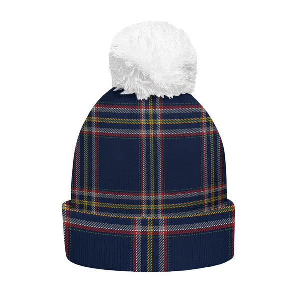 Crichton (Creighton) Modern Clan Badge Tartan Bobble Beanie Hat