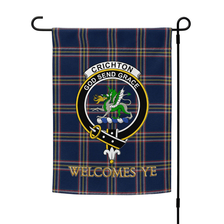 Crichton (Creighton) Modern Clan Badge Tartan Garden Flag