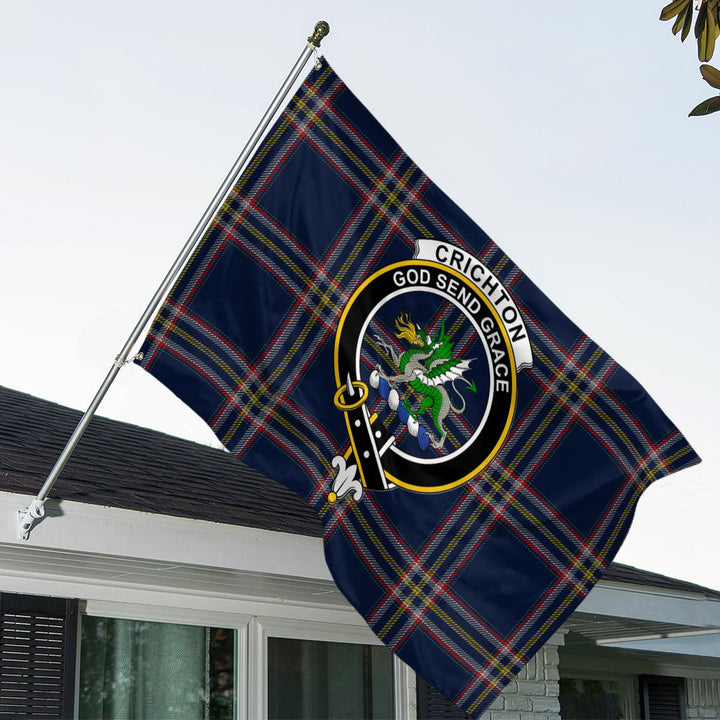 Crichton (Creighton) Modern Clan Badge Tartan House Flag