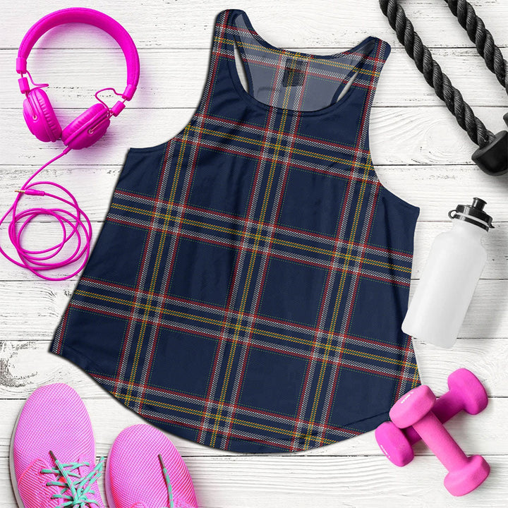 Crichton (Creighton) Modern Clan Badge Tartan Women Racerback Tank Top