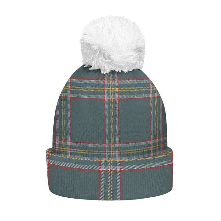 Crichton (Creighton) Weathered Clan Badge Tartan Bobble Beanie Hat