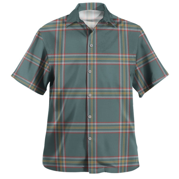 Crichton (Creighton) Weathered Clan Badge Tartan Hawaiian Shirt