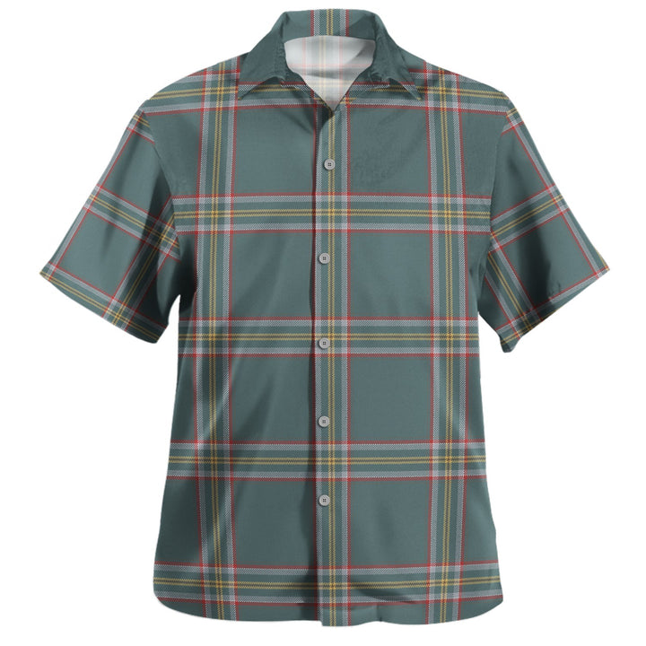 Crichton (Creighton) Weathered Clan Badge Tartan Hawaiian Shirt