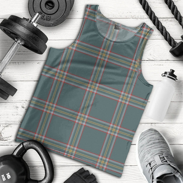 Crichton (Creighton) Weathered Clan Badge Tartan Men Tank Top