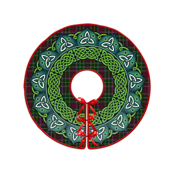 Crosbie Clan Badge Tartan Christmas Tree Skirt Heritage Holiday Decor
