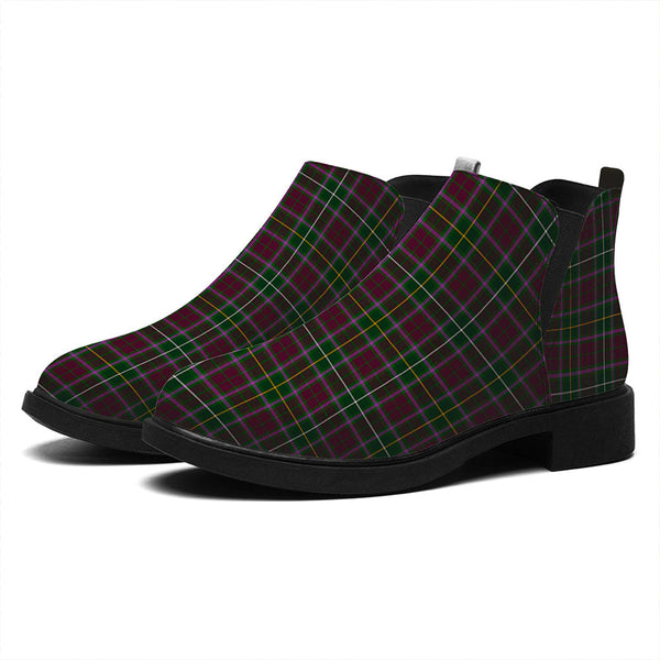 Crosbie Tartan Flat Ankle Boots