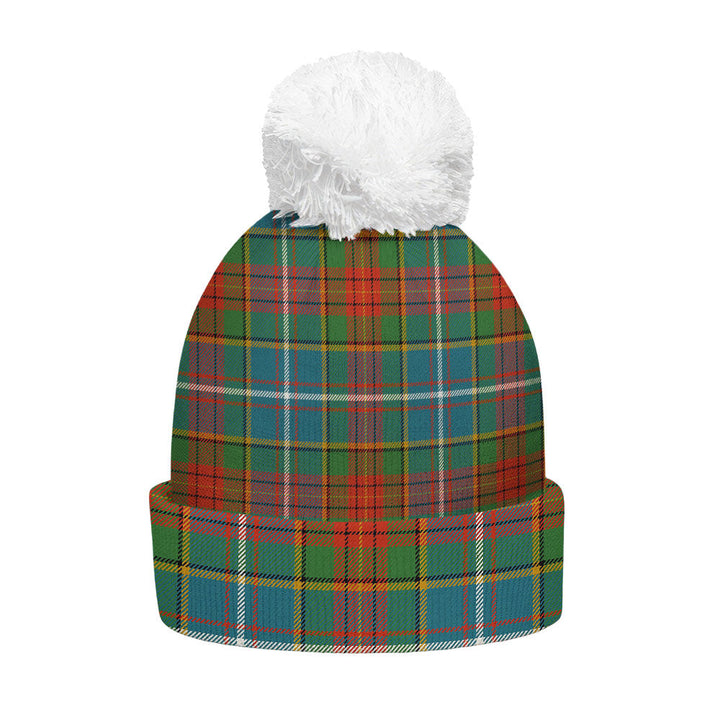 Crozier Ancient Clan Badge Tartan Bobble Beanie Hat