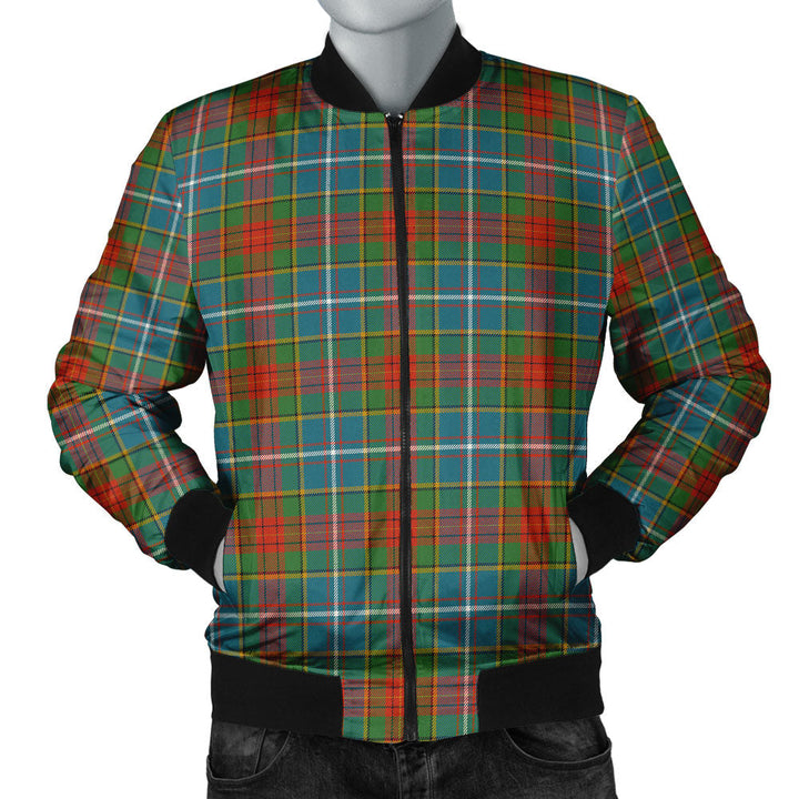 Crozier Ancient Clan Badge Tartan Bomber Jacket
