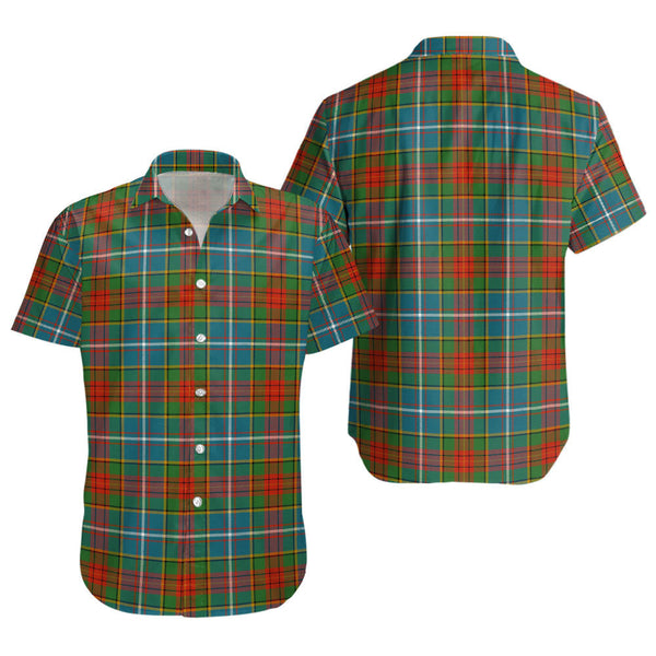 Crozier Ancient Clan Badge Tartan Short Sleeve Shirt