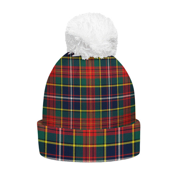Crozier Modern Clan Badge Tartan Bobble Beanie Hat
