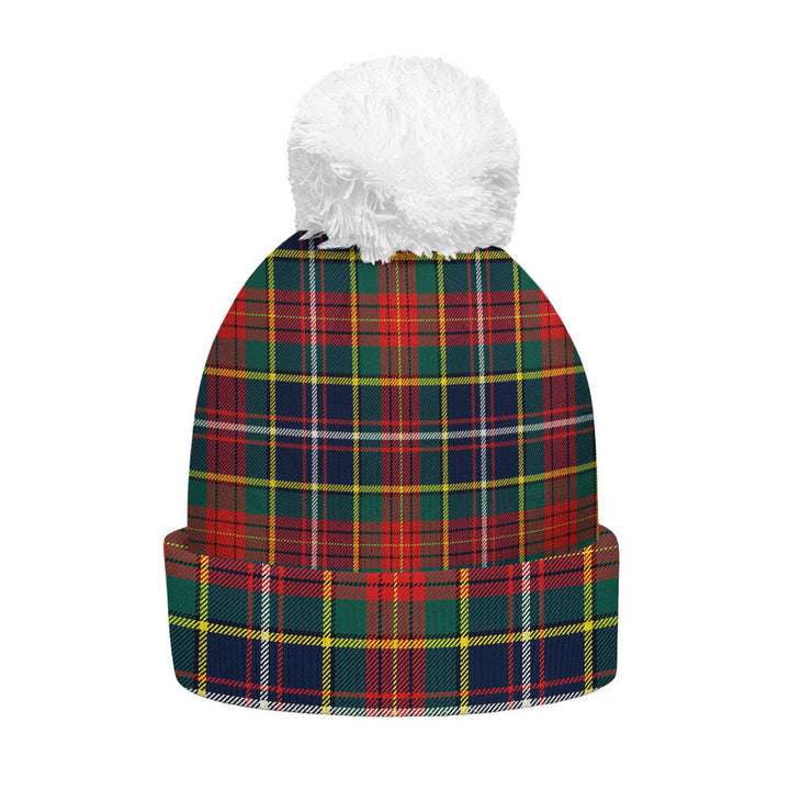 Crozier Modern Clan Badge Tartan Bobble Beanie Hat