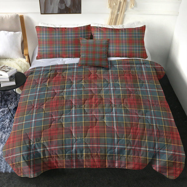 Crozier Weathered Clan Badge Tartan Comforter
