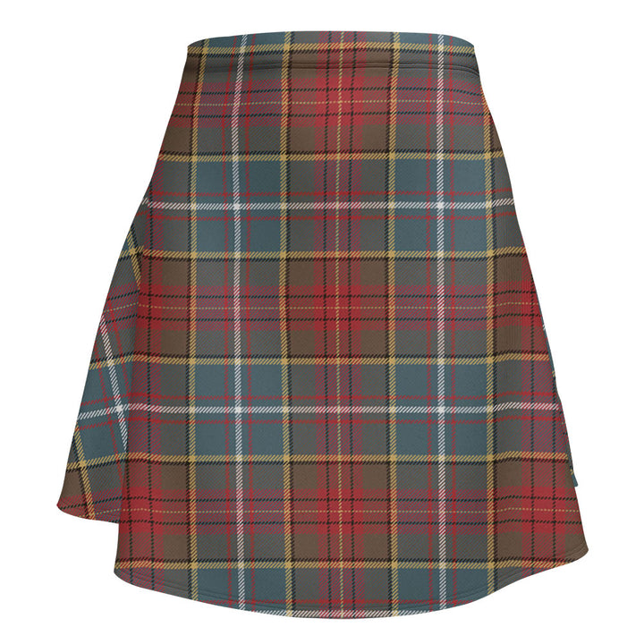 Crozier Weathered Clan Badge Tartan Flared Skirt