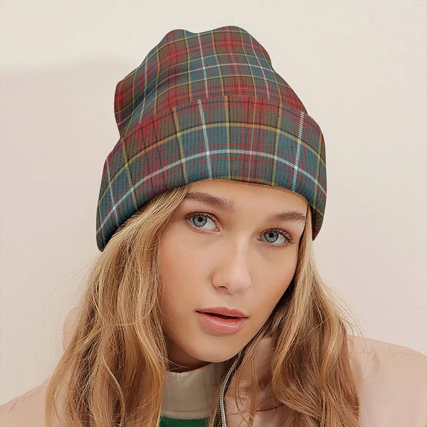 Crozier Weathered Clan Badge Tartan Knitted Beanie