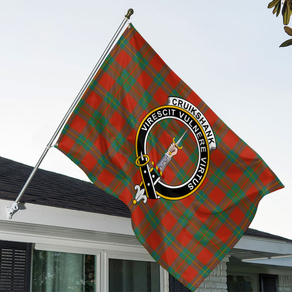 Cruikshank Ancient Clan Badge Tartan House Flag