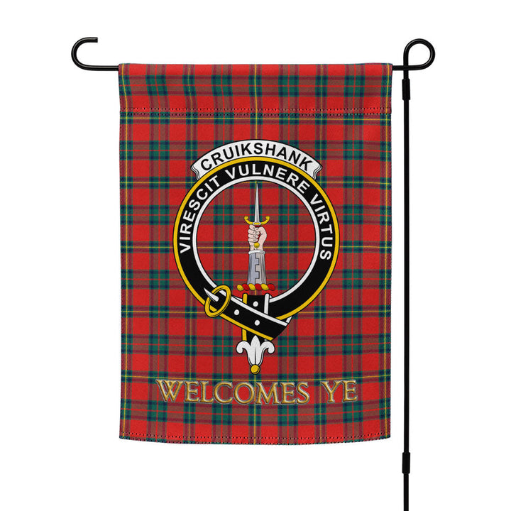 Cruikshank Modern Clan Badge Tartan Garden Flag