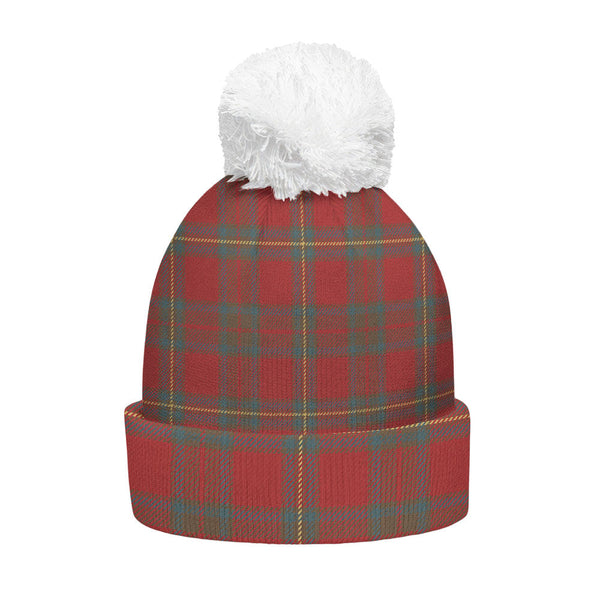 Cruikshank Weathered Clan Badge Tartan Bobble Beanie Hat