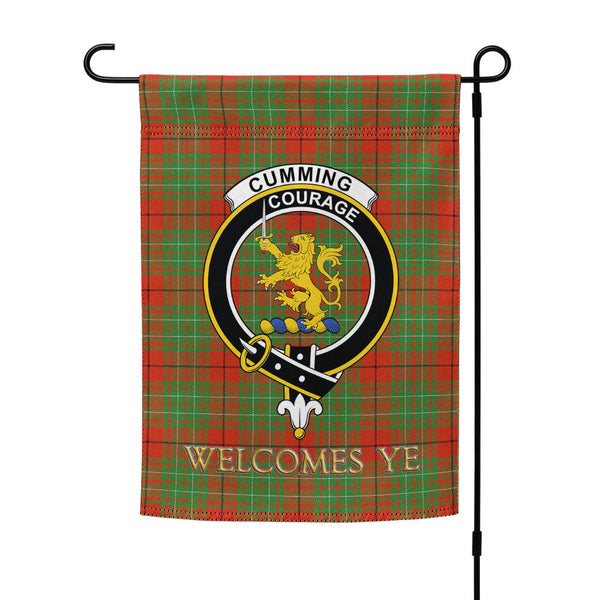 Cumming Ancient Clan Badge Tartan Garden Flag
