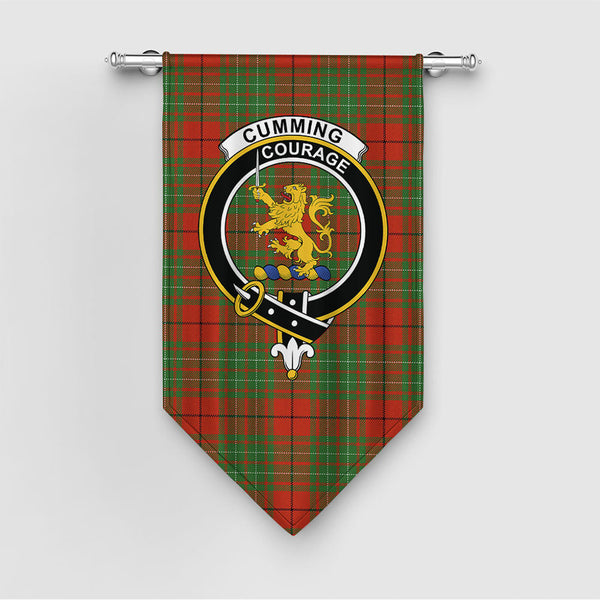 Cumming Ancient Clan Badge Tartan Gonfalon