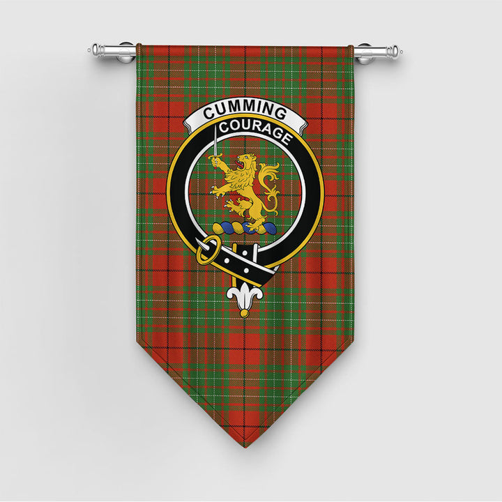 Cumming Ancient Clan Badge Tartan Gonfalon