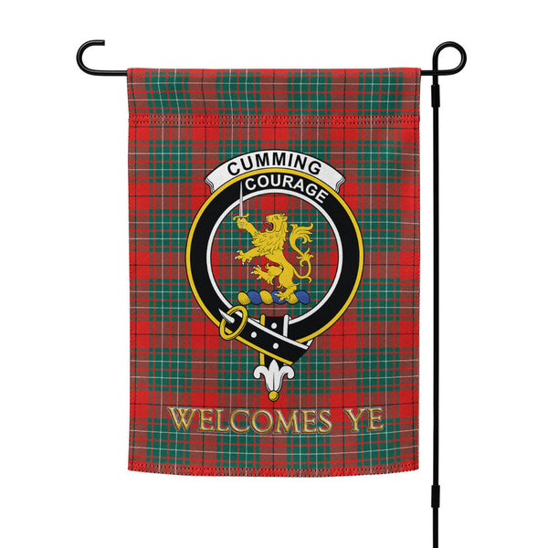 Cumming Modern Clan Badge Tartan Garden Flag