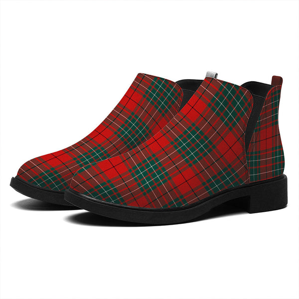 Cumming Modern Tartan Flat Ankle Boots