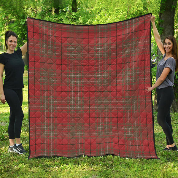 Cumming Weathered Clan Badge Tartan Premium Quilt