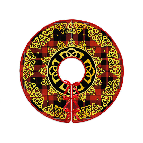 Cunningham Ancient Clan Badge Tartan Christmas Tree Skirt Golden Celtic Heritage