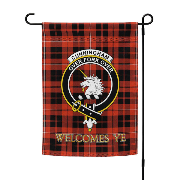 Cunningham Ancient Clan Badge Tartan Garden Flag