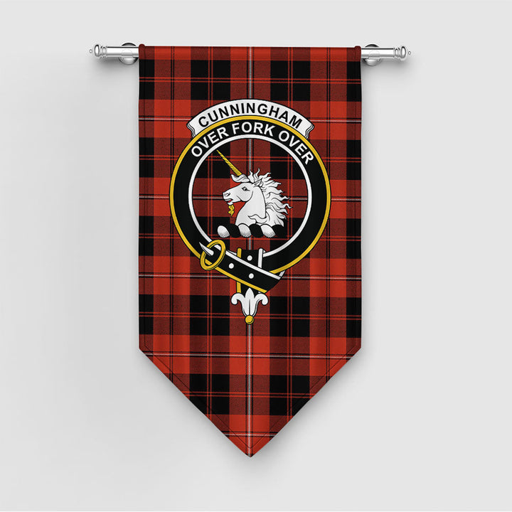 Cunningham Ancient Clan Badge Tartan Gonfalon