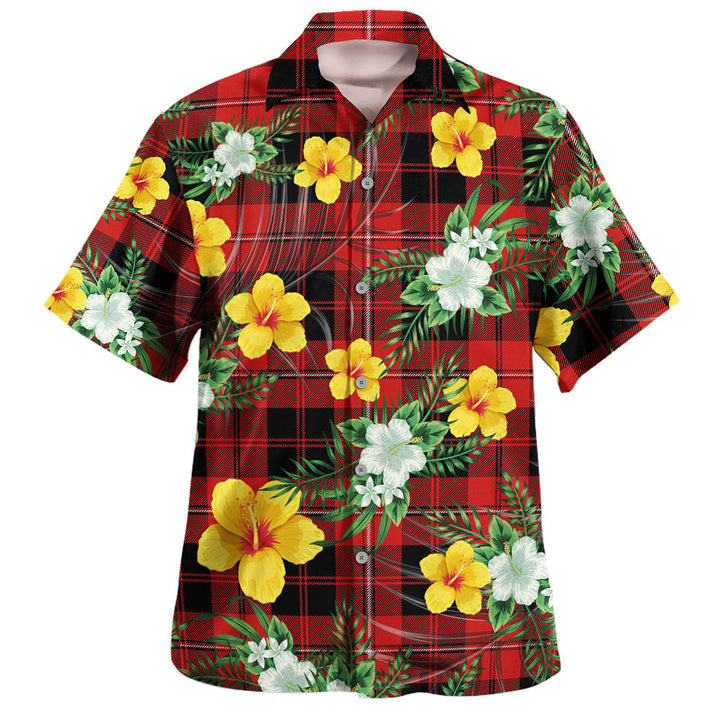 Cunningham Modern Clan Badge Tartan Hawaiian Shirt Summer Vibes Style