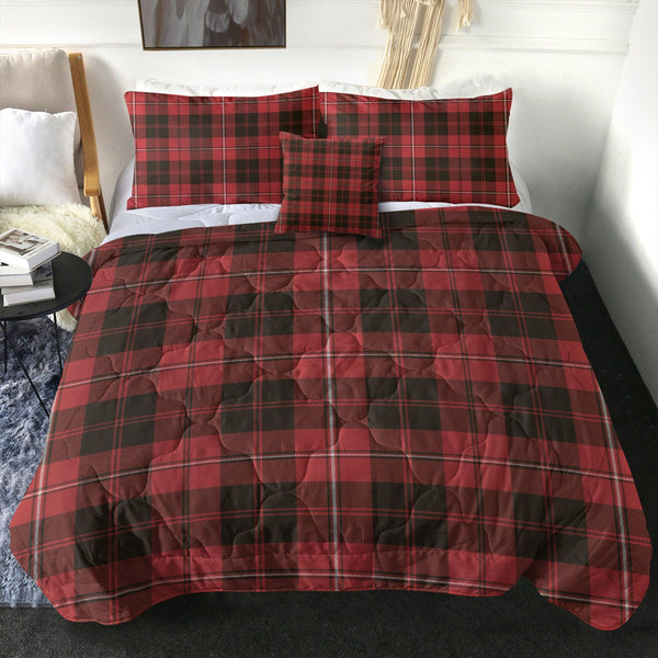 Cunningham Weathered Clan Badge Tartan Comforter