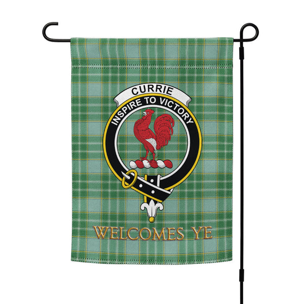 Currie Ancient Clan Badge Tartan Garden Flag
