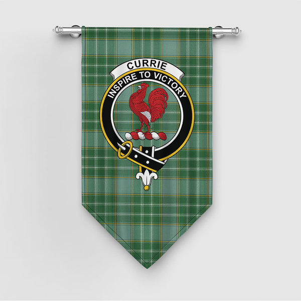 Currie Ancient Clan Badge Tartan Gonfalon