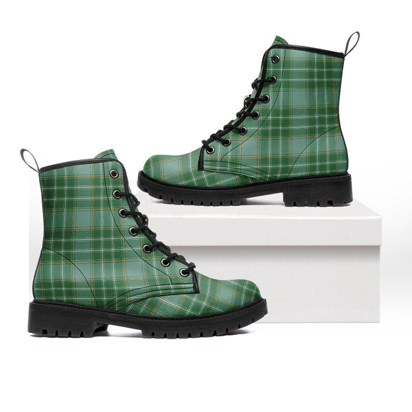 Currie Ancient Clan Badge Tartan Leather Boots