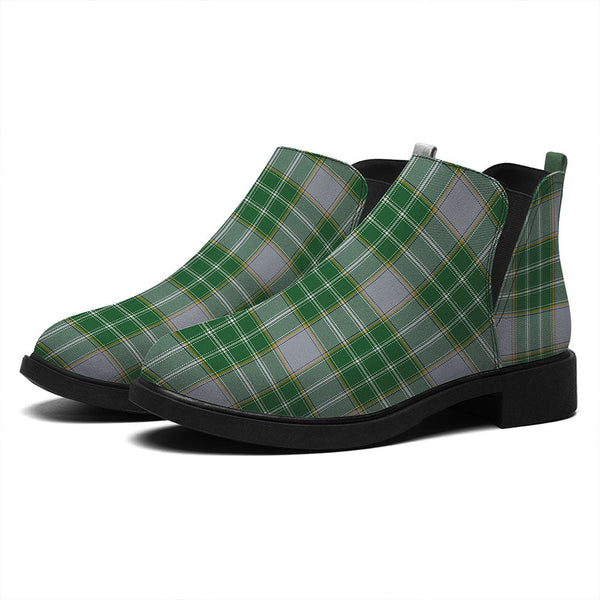 Currie Modern Tartan Flat Ankle Boots