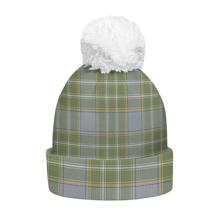 Currie Weathered Clan Badge Tartan Bobble Beanie Hat