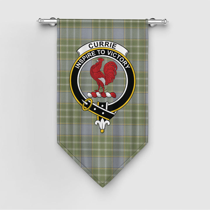 Currie Weathered Clan Badge Tartan Gonfalon