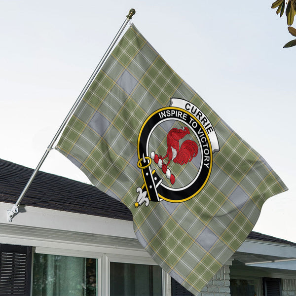 Currie Weathered Clan Badge Tartan House Flag