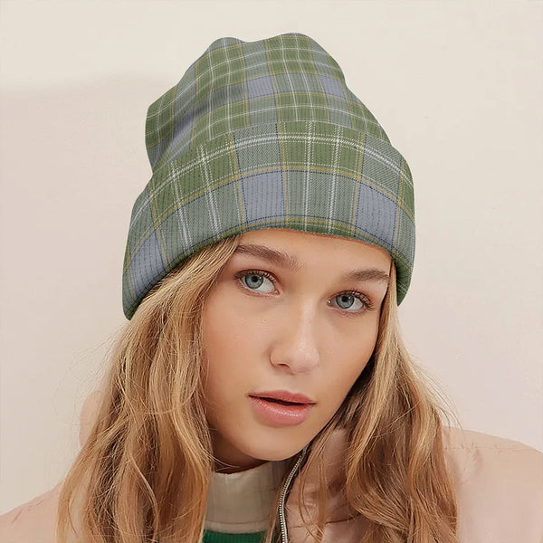 Currie Weathered Clan Badge Tartan Knitted Beanie