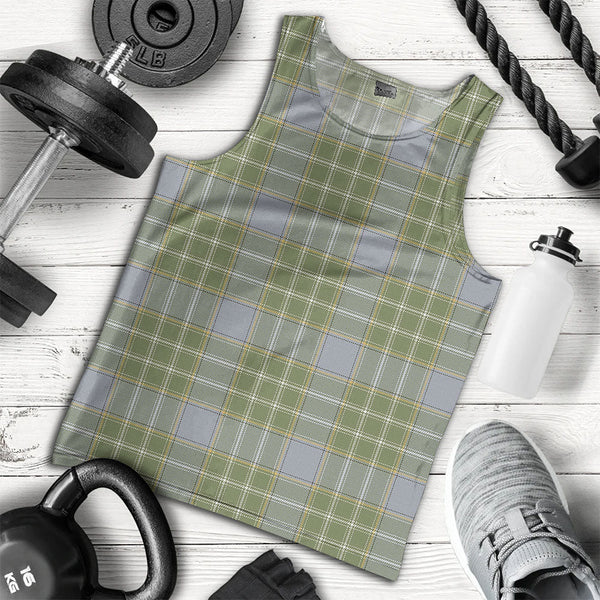 Currie Weathered Clan Badge Tartan Men Tank Top