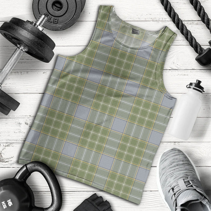 Currie Weathered Clan Badge Tartan Men Tank Top