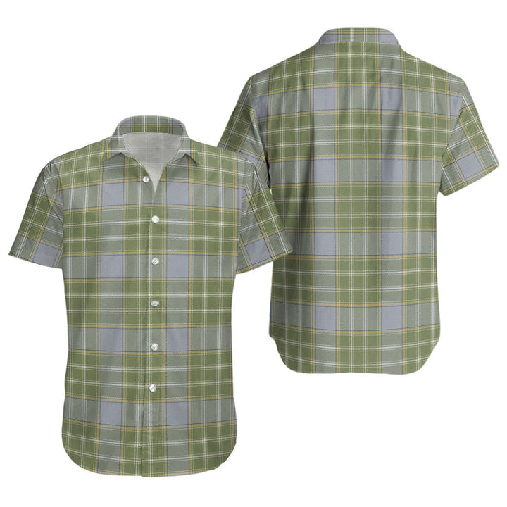 Currie Weathered Clan Badge Tartan Short Sleeve Shirt
