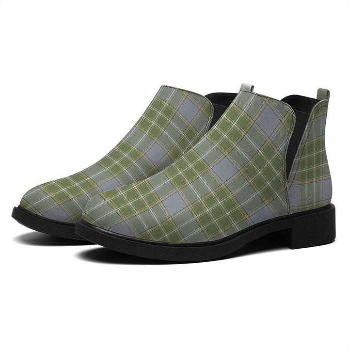Currie Weathered Tartan Flat Ankle Boots