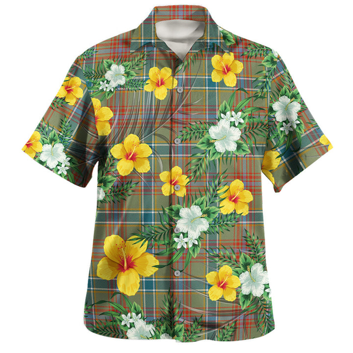 Currie of Arran Ancient Clan Badge Tartan Hawaiian Shirt Summer Vibes Style
