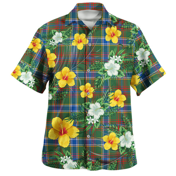 Currie of Arran Modern Clan Badge Tartan Hawaiian Shirt Summer Vibes Style