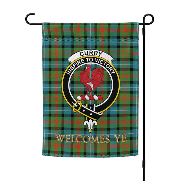 Curry (Currie) Ancient Clan Badge Tartan Garden Flag
